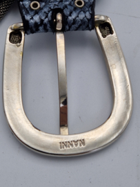 Nanni Milano riem – patchwork leer – statement belt – luxe