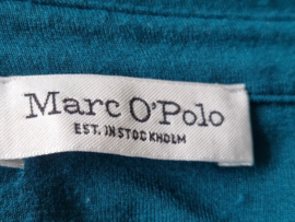 Marc O'Polo blouse met korte mouwen. Maat M, Petrol.