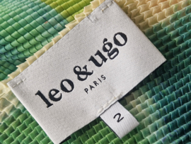 Leo & Ugo top. Maat 2. Geel/blauw.