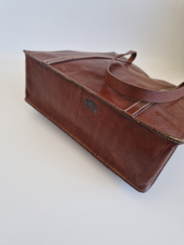 Il Calzolaro leren shopper. Bruin