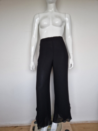 Hermann Lange pantalon. Mt. 42, Zwart.