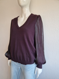 Studio Anneloes pullover. Maat XL. Aubergine.