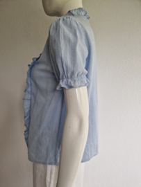 Golden Live blouse. Maat M. Lichtblauw.