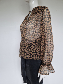 Scotch & Soda blouse. Mt. M. Transparant/print.