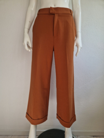 King Louie cropped pantalon. Maat 38, Karamel.