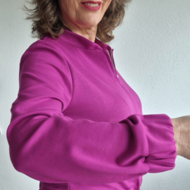 Saar vest/bomberjasje. Maat L. Fuchsia.