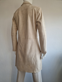Rino & Pelle mantel Babice. Maat 38, Beige/suedine.