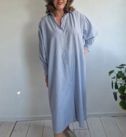 by-bar Pin Stripe Shirt Dress | Maat XL | Indi Grey |