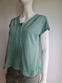 King Louie top. Maat M. Mintgroen.