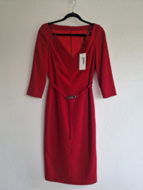 Karen Millen Forever Bar Belt Dress. Maat 36, Rood