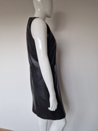 Marc O'Polo jurk. Maat 40, Zwart/lamsleer.