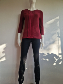 Purdey top. Maat M. Wijnrood/zijde.