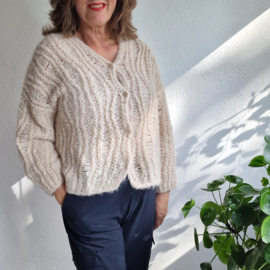 INTI Knitwear vest | Maat M | Crème | Alpaca |
