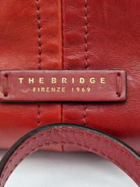 The Bridge schoudertas. Rood/leer.