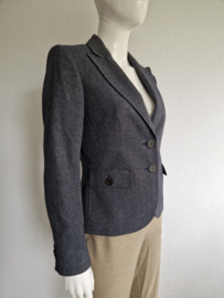 Claudia Sträter blazer. Maat 36/38. Grijs/wol.