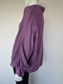 La Salle Amsterdam blouse. Maat 42. Paars.