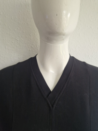 Joline Jolink jurk met V-hals. Maat M. Zwart.