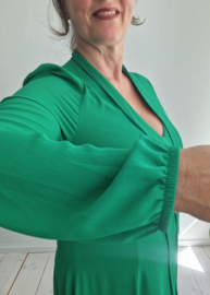 Steps jurk met strikdetail. Maat 42. Groen