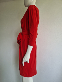 La Dress jurk Caroline. Maat L. Rood/travelstof.