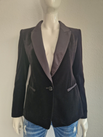 Kaylee Tankus velours blazer. Maat 38/40. Zwart