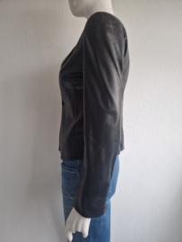 Armani Collezioni blazer. IT. Maat 42, Zwart/leer.