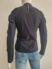 Studio Anneloes top. Maat S. Nachtblauw/stippenprint.