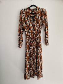 King Louie midi blousejurk. Maat 42, Retroprint.