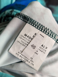 Eroke zomerjurk. Maat 40, Blauw/print.