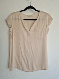 Repeat top. Maat 38, Zachtroze/ zijde.