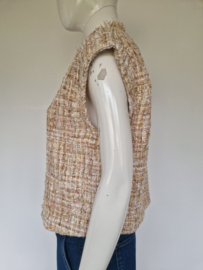 SUMMUM Woman tweed/bouclé gilet |Maat 36 |