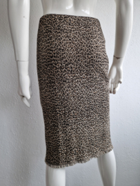 Marc Cain midi rok. Maat 3, Luipaarddessin.