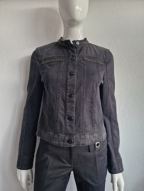 Luisa Cerano denim jasje. Maat 40, Zwart