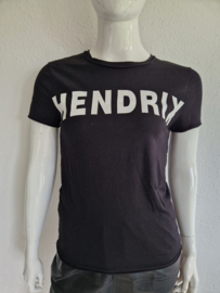 Laundry Industry t-shirt. Maat 3, Zwart/tekst.
