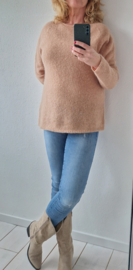 Alpha Studio trui. Maat 40/42,. Bruin. Mohair/zijde.