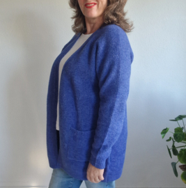Studio Anneloes gebreid vest | Maat S | Blauw |