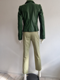 Insolita blazer. Maat 36, Donkergroen/leer.