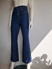 Levi's Ribcage boot Highwaist flared jeans. Maat 26, Donkerblauw.
