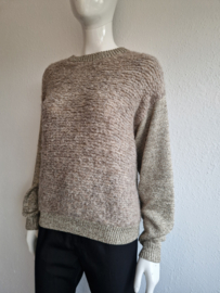 Malene Birger trui Kinno. Maat M. Beige/goud.