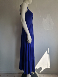 Nougat zomerjurk. Maat 3. Blauw.
