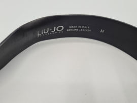 Liu Jo leren riem. Size M. Zwart.