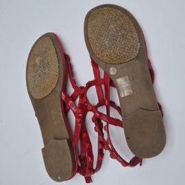 BCB Generation sandalen met bandje. Maat 39,5, Rood/leer.