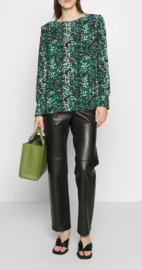 Riani blouse met groene animalprint. Maat M/zijde.