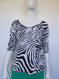 Studio Anneloes travelstof top. Zebraprint.