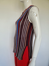 Missoni mouwloze gebreide top. Maat 36/38,