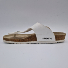 Birkenstock Gizeh slippers. Maat 41, Wit