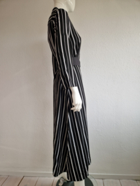 Riani doorknoopjurk. Maat 38, Zwart/wit/streep