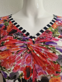 Marc Cain top. Maat 4, Roze/print.