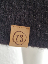 Zusss mouwloze jurk. Maat M. Zwart/gebreid.
