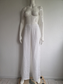 Blubianco pantalon. IT. maat 44 (38). Wit/linnen.