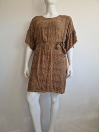 Yaya jurk. Maat 42/44 Bruin/print.